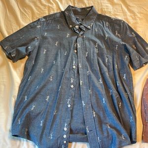 Small, Blue gray, George dress shirt.